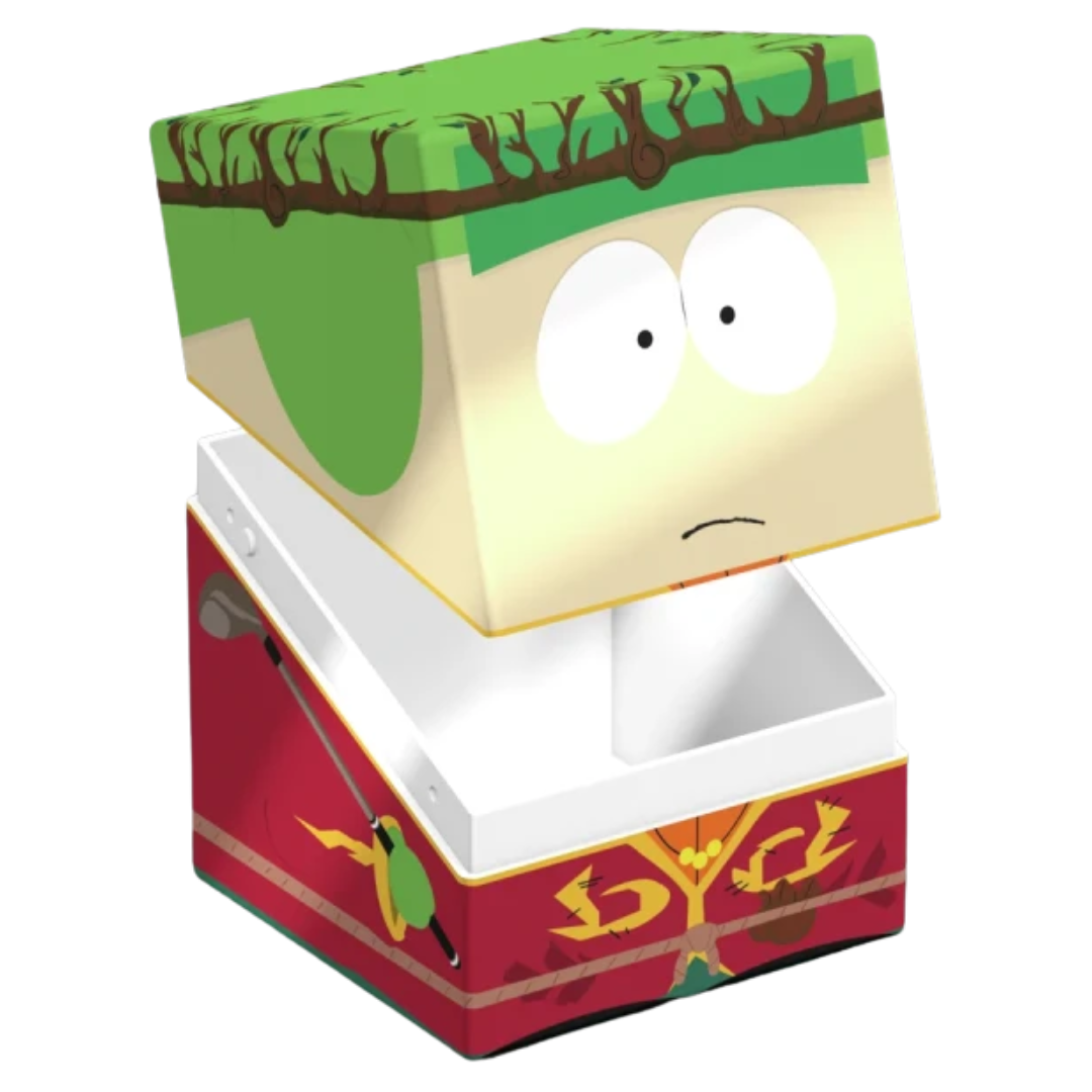 Ultimate Guard Squaroes 100+ deck case with South Park Stick of Truth High Elf King Kyle artwork, opened front view