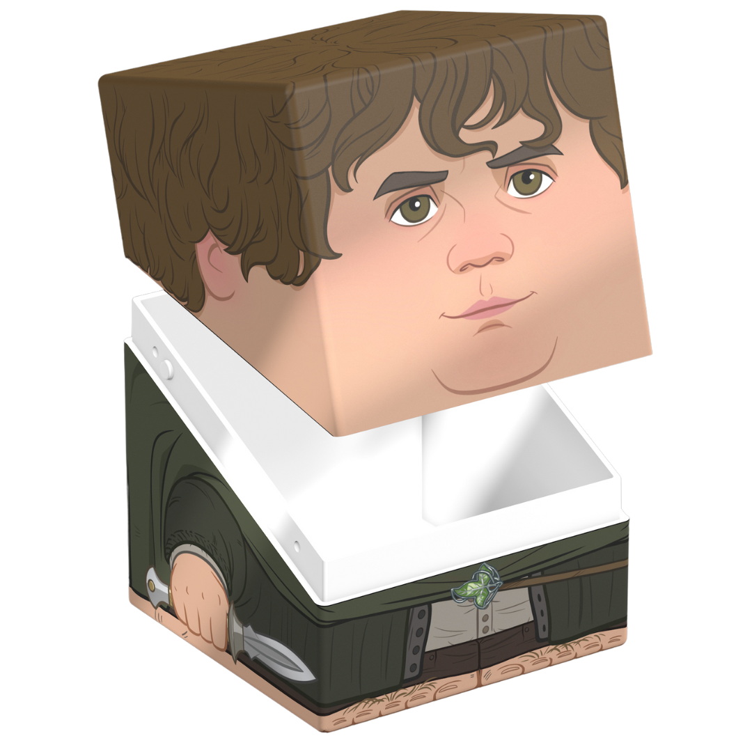 Ultimate Guard Squaroes 100+ deck box, Sam artwork, holds 100 double-sleeved standard cards, magnetic closure, stackable construction