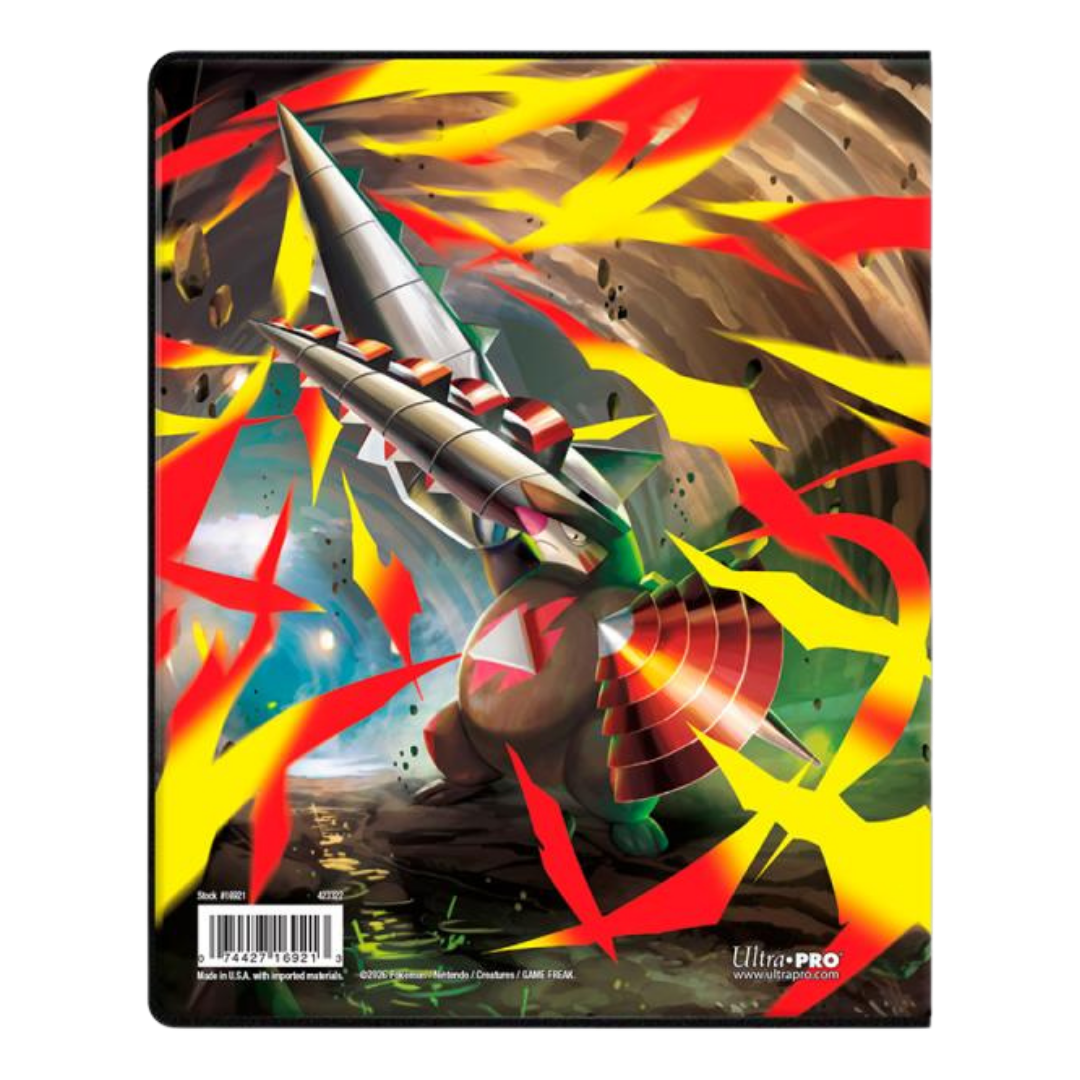 Ultra Pro Pokemon Pitch Black 4-Pocket Portfolio for trading card storage and display