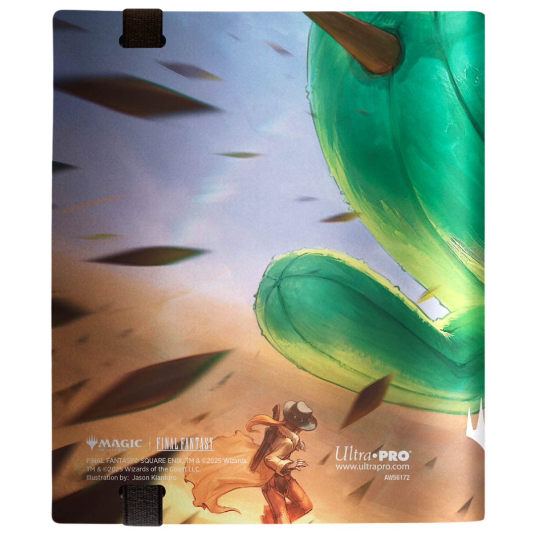 Final Fantasy Cactuar Magic: The Gathering 4-pocket binder by Ultra Pro with padded cover and archival-safe card sleeves for collectors