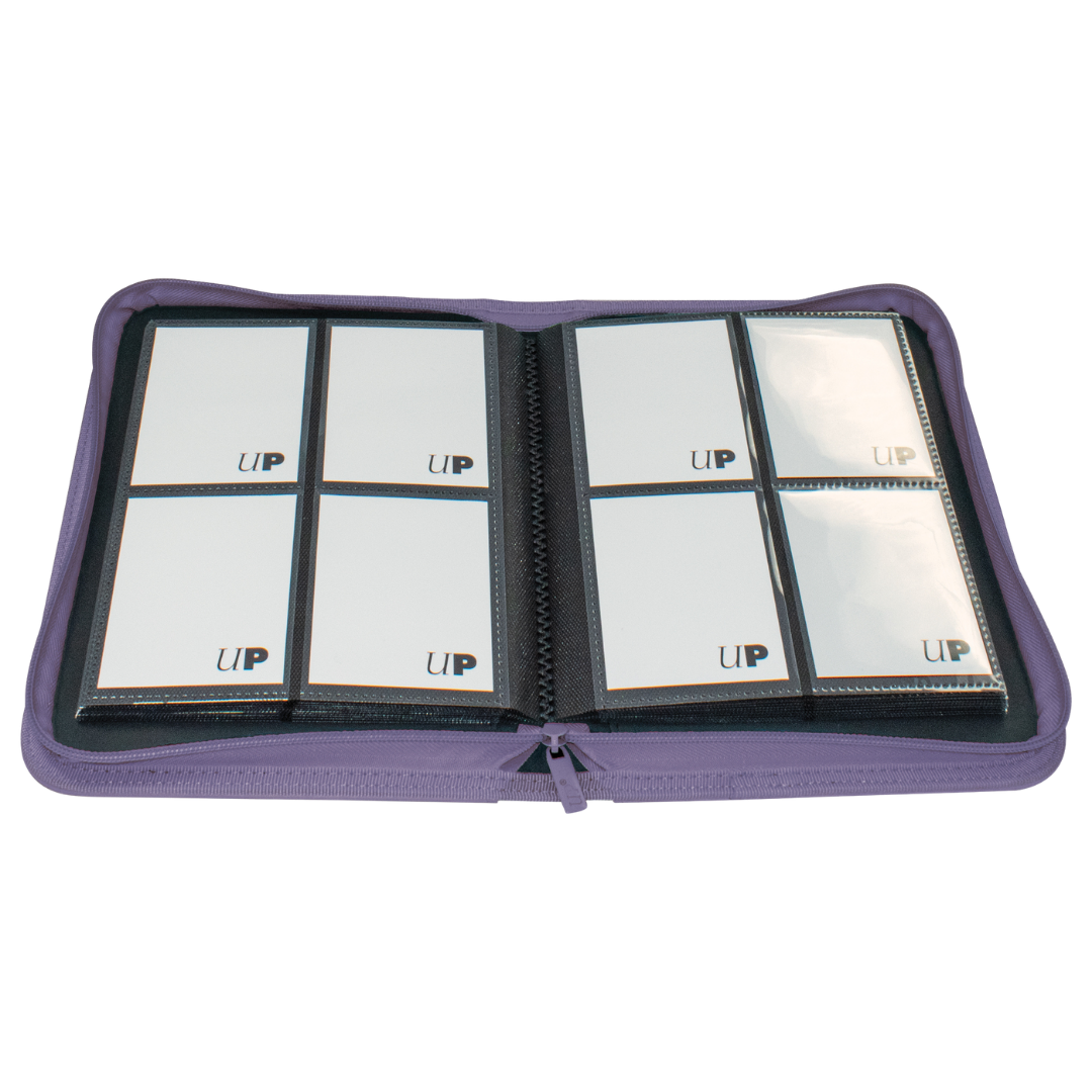 Ultra Pro Vivid Purple 4 Pocket Pro Binder for trading card storage and organization