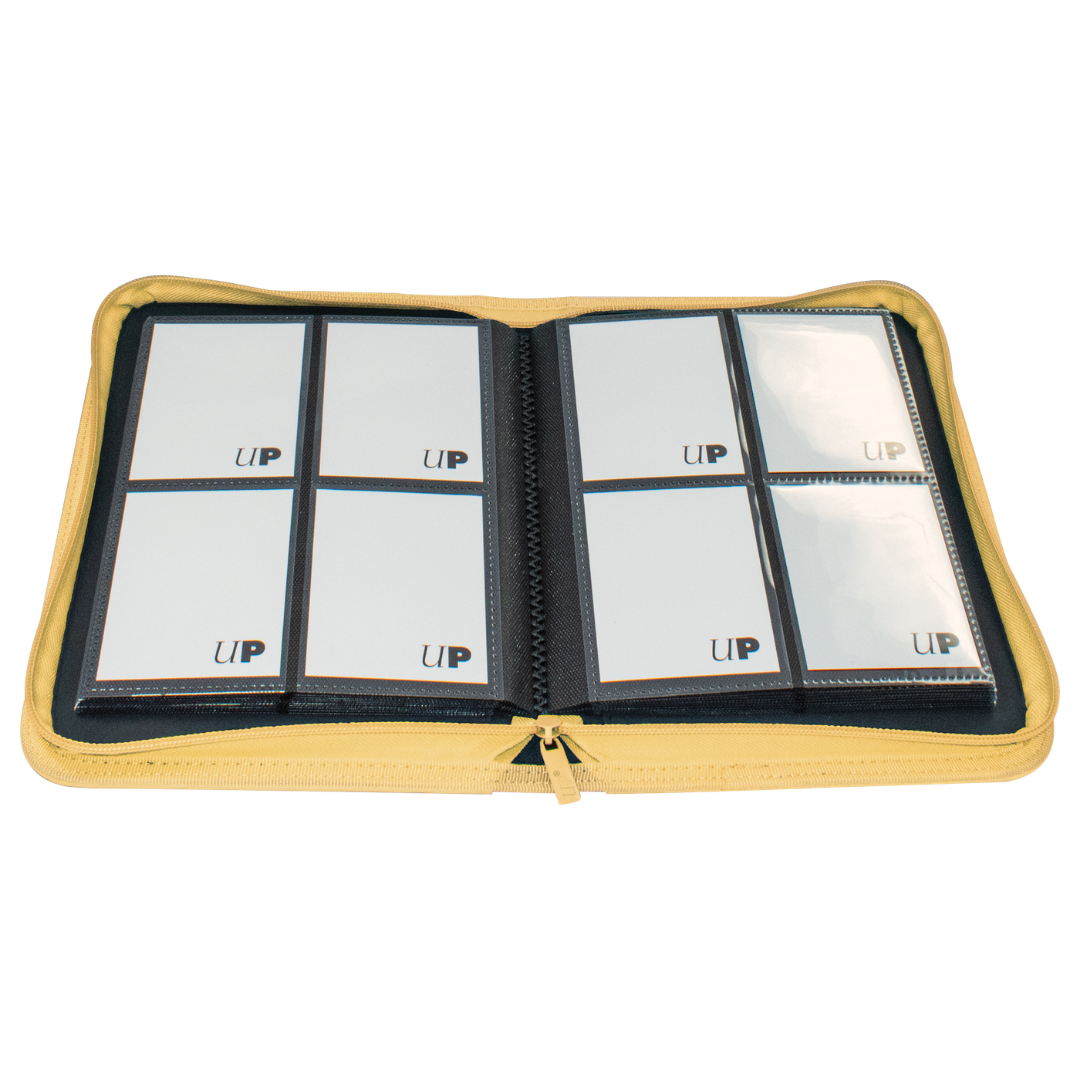 Ultra Pro Vivid Yellow 4 Pocket Pro Binder for trading card storage and organization