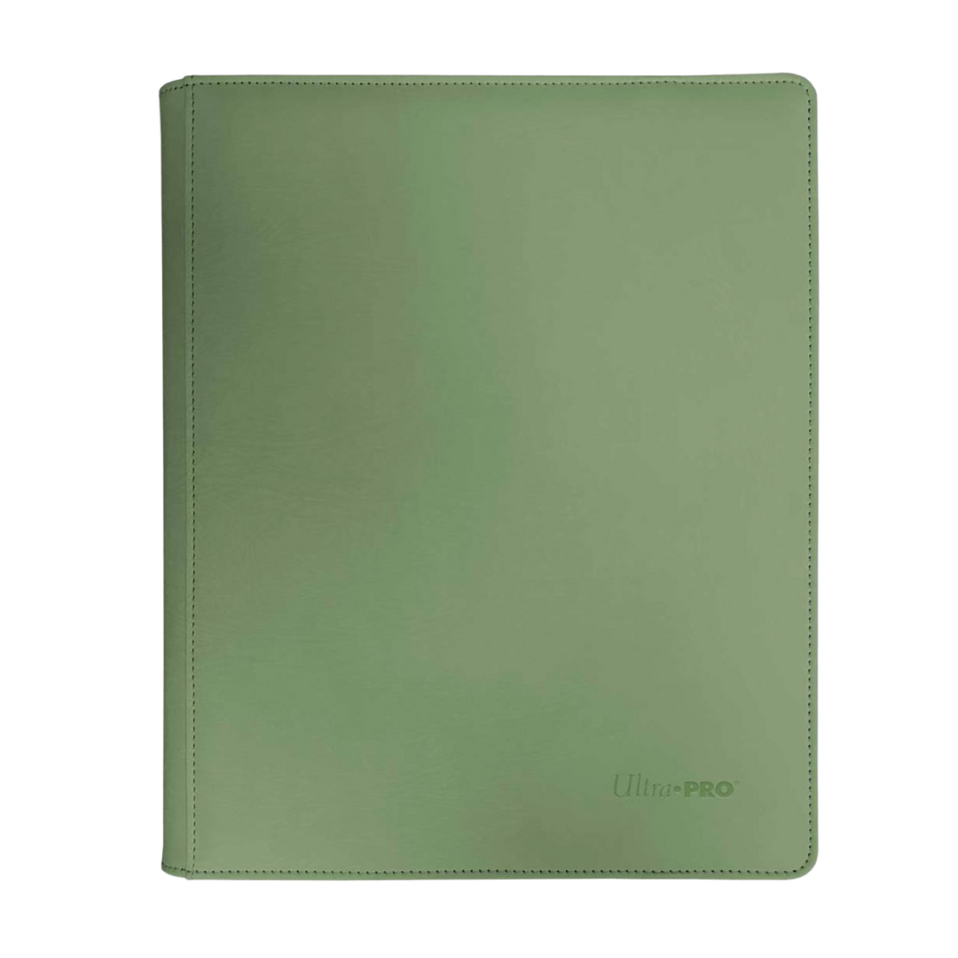 Ultra Pro 9 Pocket Pro Binder - Vivid - Cool Matcha for secure and stylish trading card storage, fits up to 360 cards with side-loading pockets.
