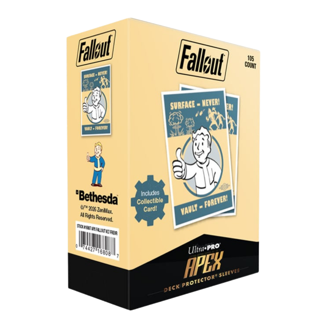 Ultra Pro Fallout Apex Vault Boy Surface Never Vault Forever card sleeves 100 count