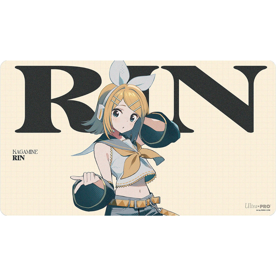 Ultra Pro Hatsune Miku Retro Soundscapes Rin playmat for trading card games and tabletop play