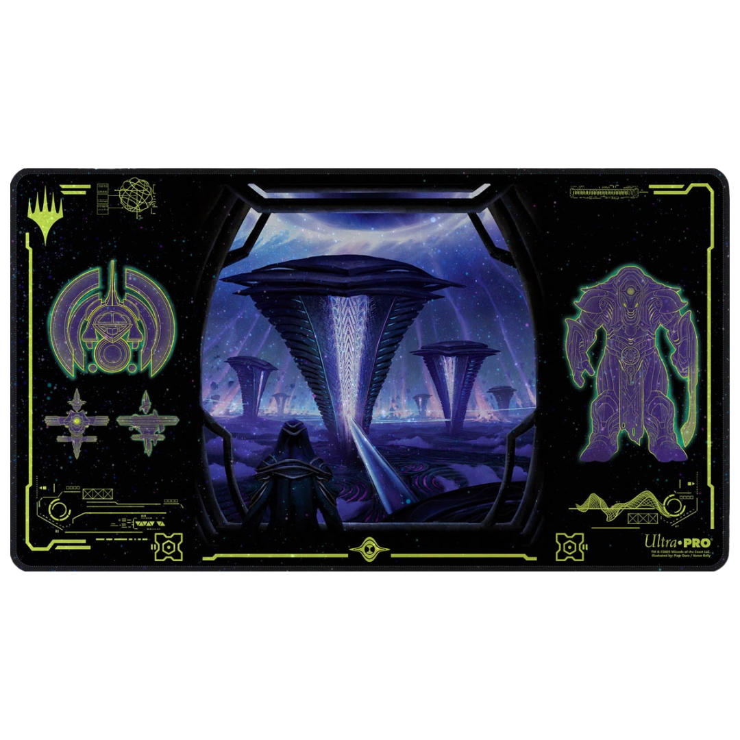 Ultra Pro MTG Edge of Eternities black holofoil playmat with Magic art and rubber backing