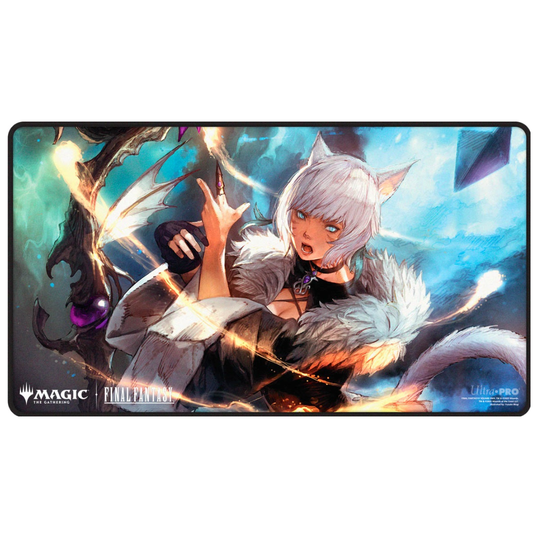 Ultra Pro Magic the Gathering Final Fantasy stitched playmat premium black MTG x Final Fantasy crossover gaming mat