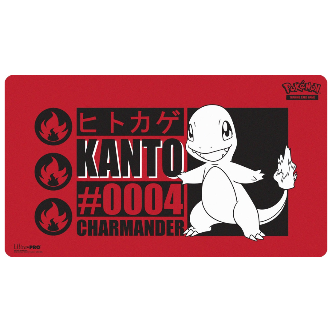 Ultra Pro Pokémon Playmat Charmander 2025, official playmat with fiery Charmander artwork and rubber backing for Pokémon TCG matches and collectors.