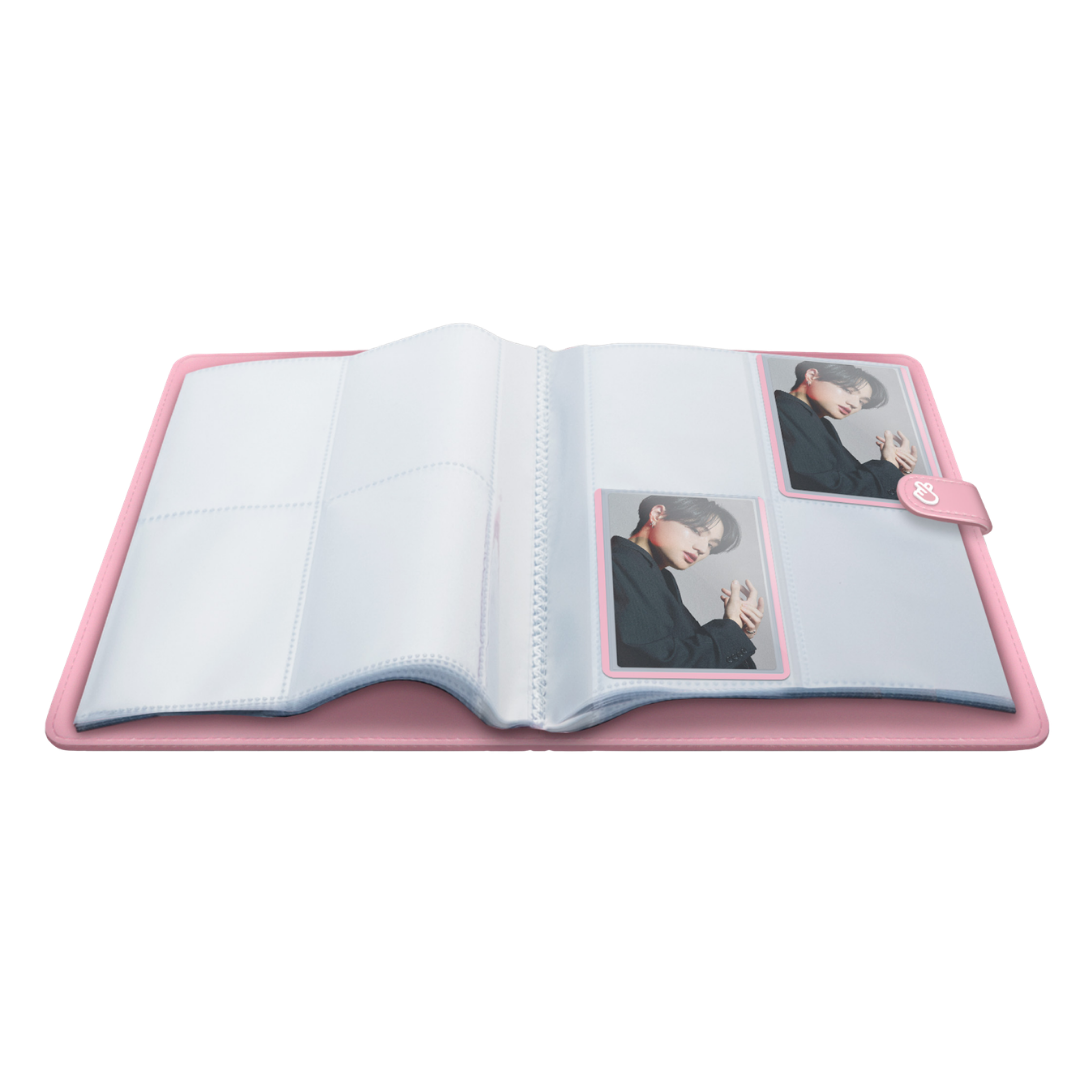 Ultra Pro Fingerheart Poploader Premium Snap Binder Blush for photocard storage and display