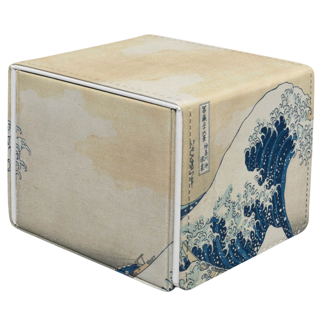 Ultra Pro The Great Wave off Kanagawa Deck Box, 100-card capacity storage featuring Hokusai’s iconic Japanese artwork for trading card players and collectors