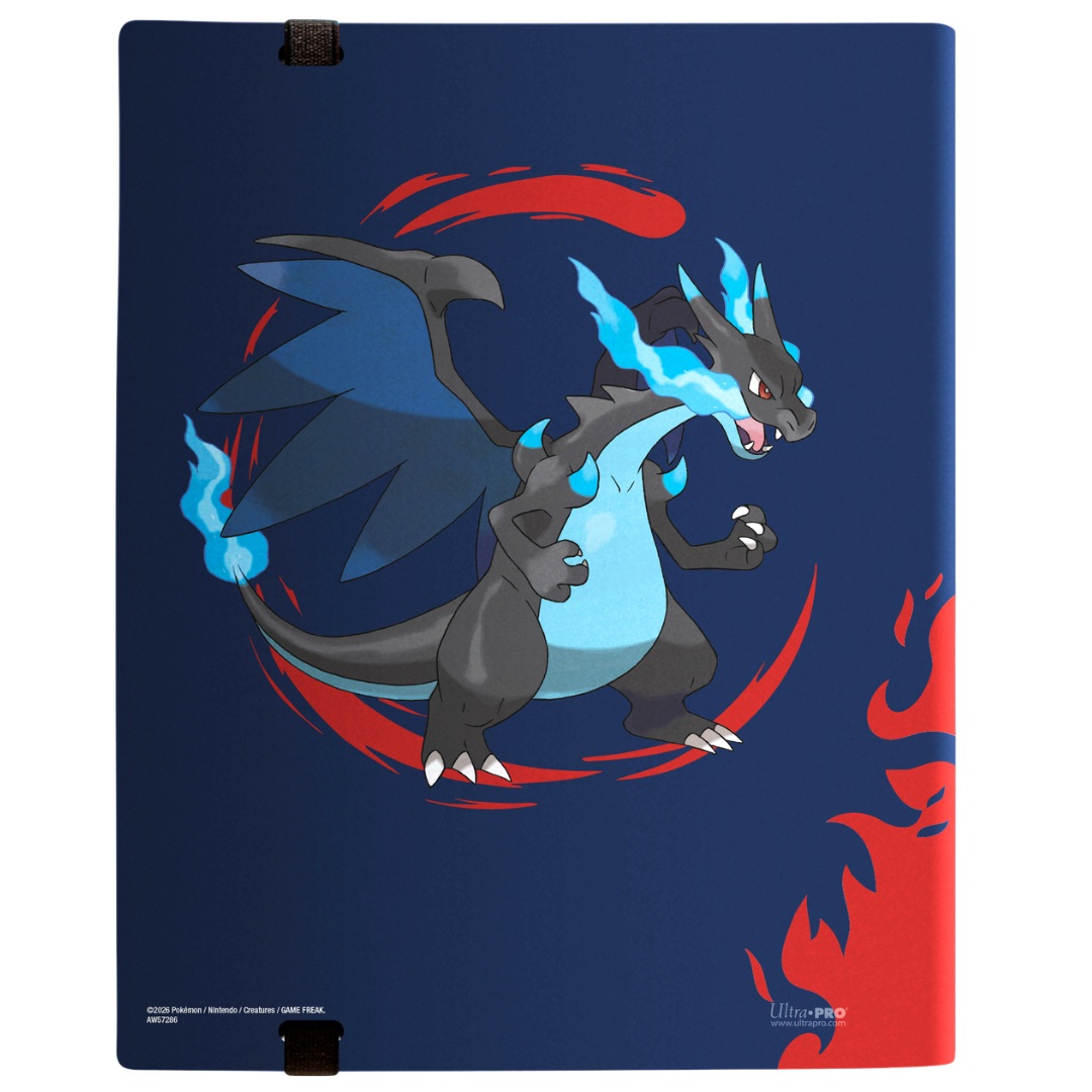 Ultra Pro Pokémon 9 Pocket PRO-Binder Mega Charizard X & Mega Charizard Y full-art card storage binder