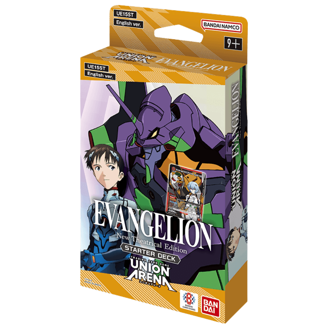 Union Arena Evangelion Ready to play 53 card starter deck with an additional promo pack