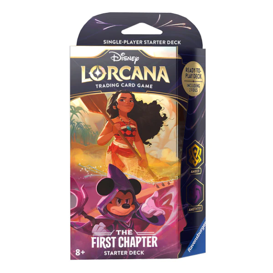 Disney Lorcana - The First Chapter - Starter Deck (Amber & Amethyst - Sorcerer Mickey x Moana)