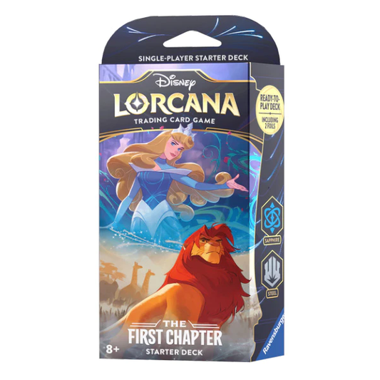 Disney Lorcana - The First Chapter - Starter Deck (Steel and Sapphire – Princess Aurora x Simba)