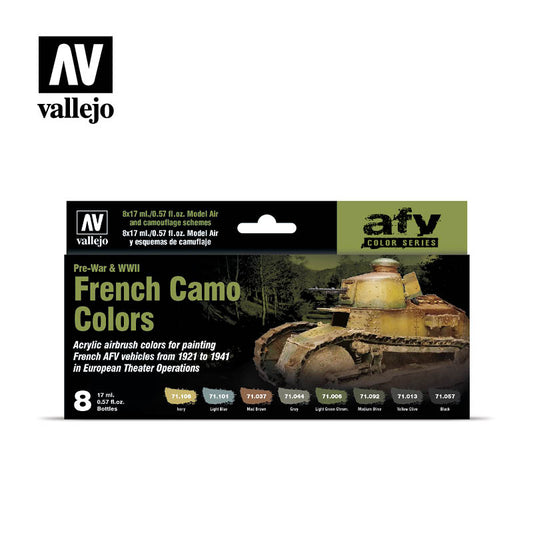 Vallejo - AFV Color Series - French Camo Colors Pre-War/WWII - Set of 8