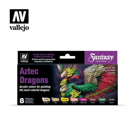 Vallejo - Fantasy Color Series - Aztec Dragons - Set of 8