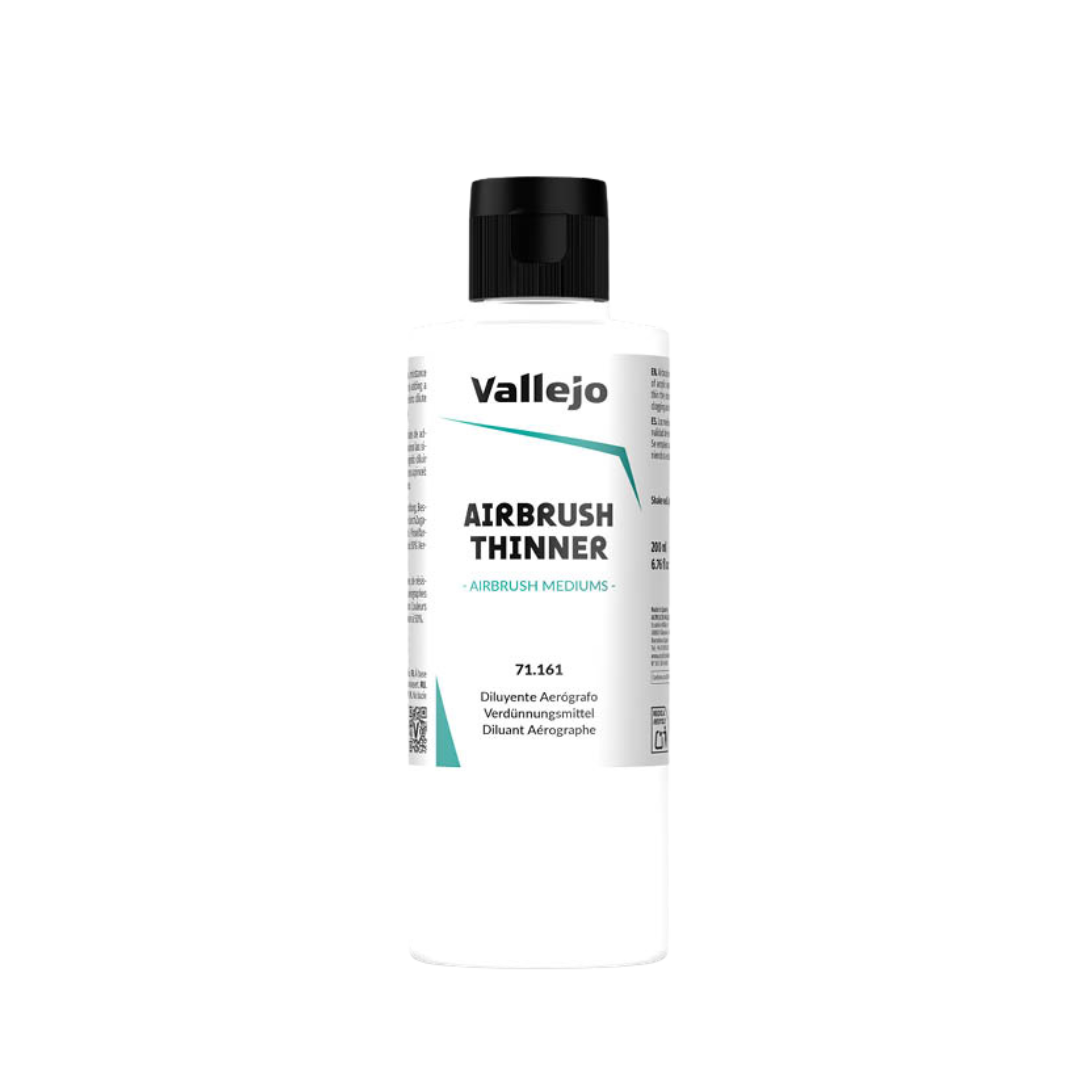 Vallejo Thinner Medium – Acrylic paint thinner for airbrush and brush applications without loss of color performance
