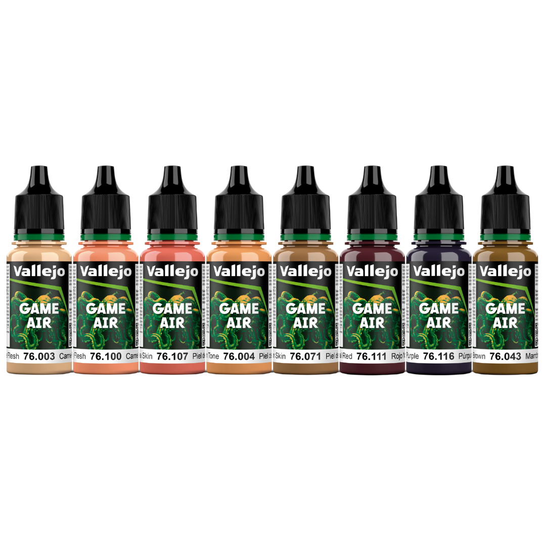 Vallejo Fantasy Color Series Face Painting Set of 8 acrylic paints for miniatures