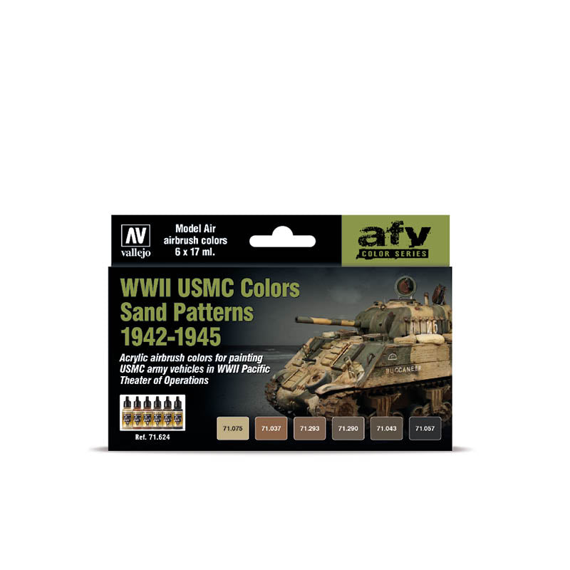 Vallejo - AFV Color Series - WWII USMC Sand Patterns - Set of 6