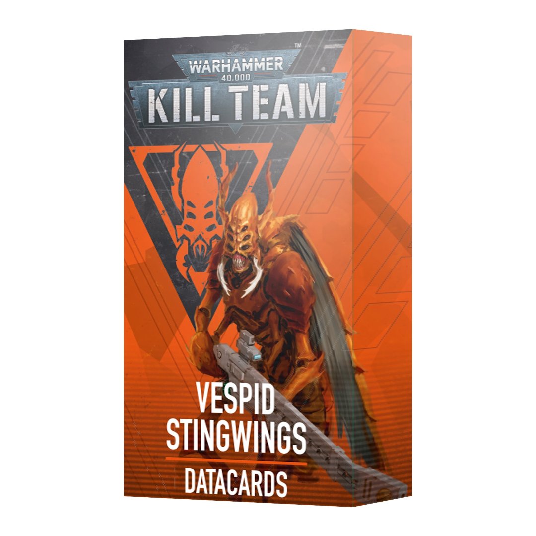 Warhammer 40K Kill Team Datacards – Vespid Stingwings featuring tactical operations and strategies for fast and agile Stingwing gameplay.