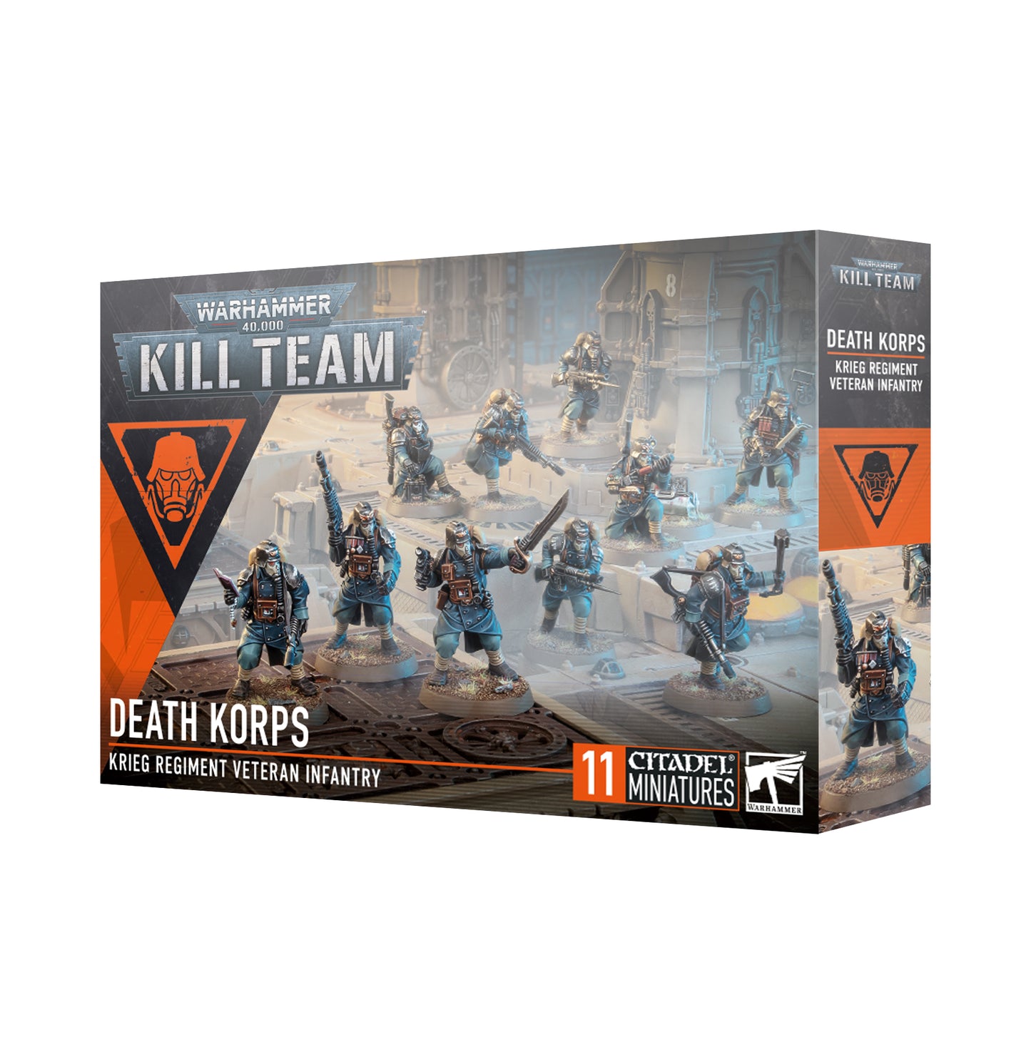 Warhammer 40k Kill Team Astra Militarum Death Korps - Miniatures set featuring elite Death Korps troopers, perfect for Astra Militarum Kill Team battles and strategies.