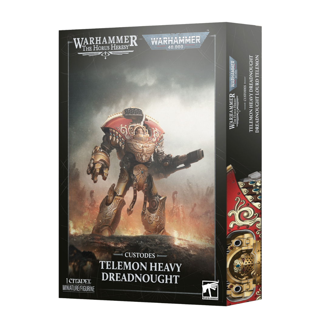 Warhammer 40,000 Adeptus Custodes Telemon Heavy Dreadnought miniature