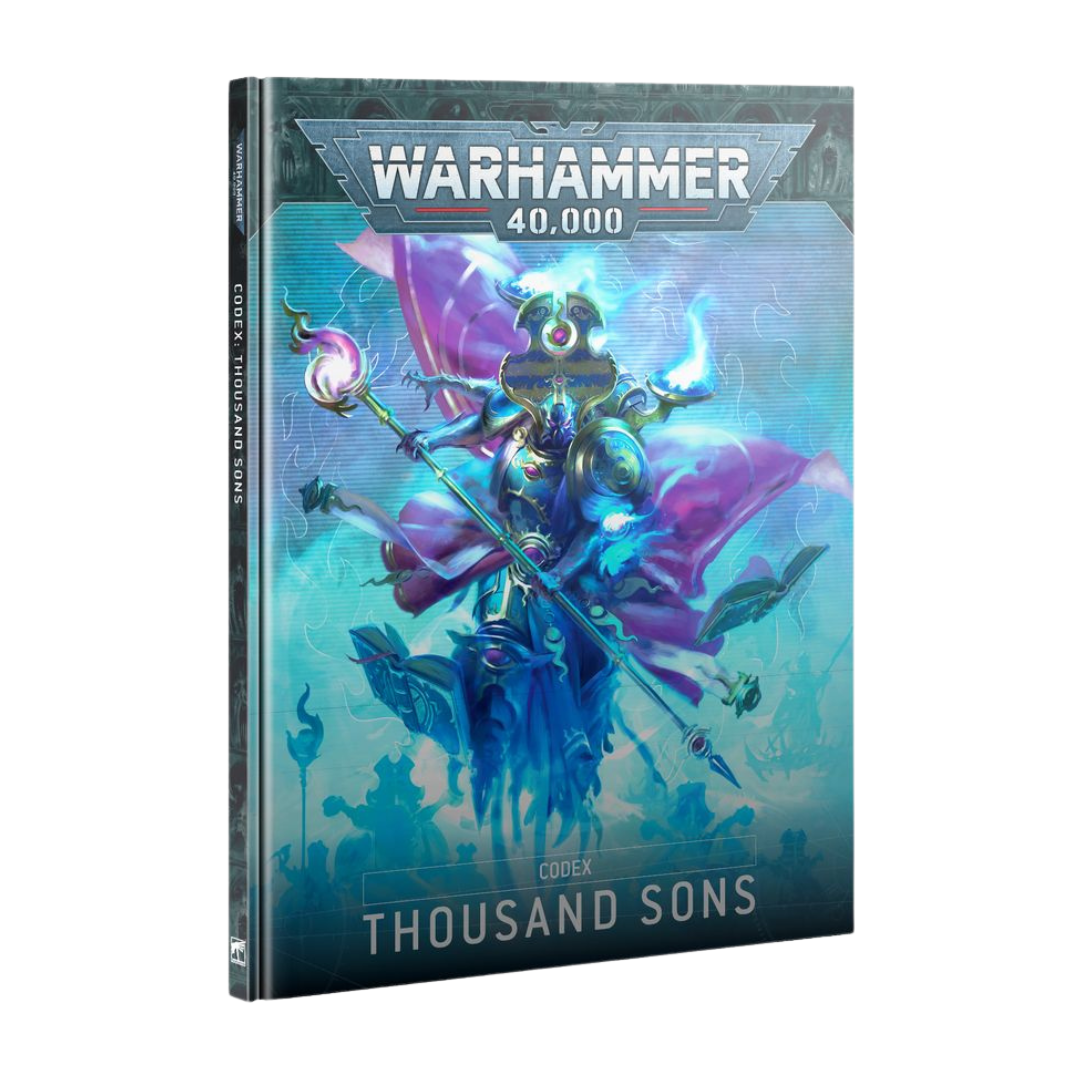 Warhammer 40,000 Codex Thousand Sons hardback rulebook with psychic legion artwork