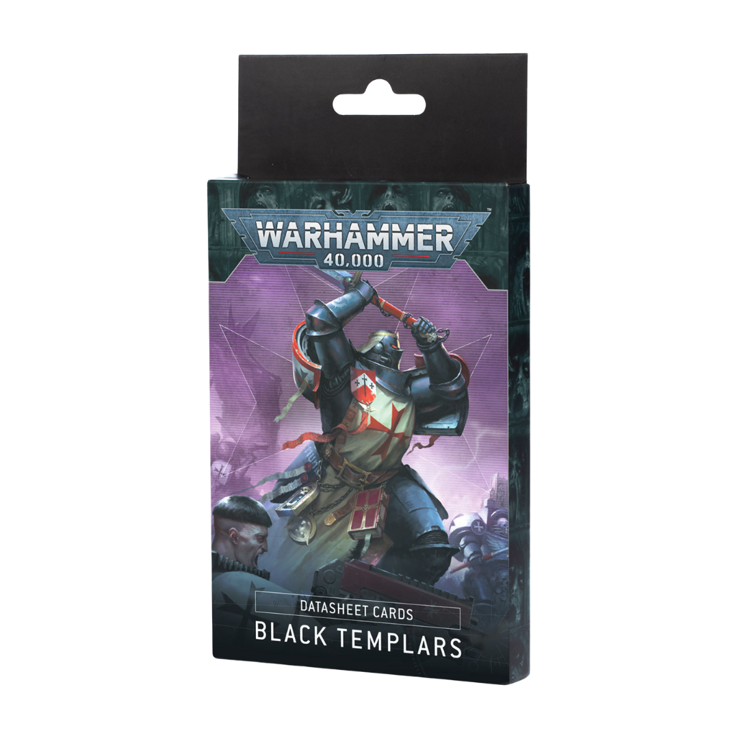 Warhammer 40K Black Templars Datasheet Cards with 23 reference cards for tabletop play
