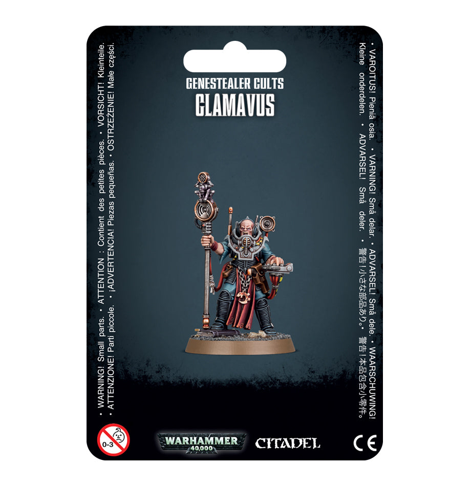 Genestealer Cults Clamavus kit with two head options (goggles and non-goggles), perfect for personalizing your models and adding tactical flexibility.