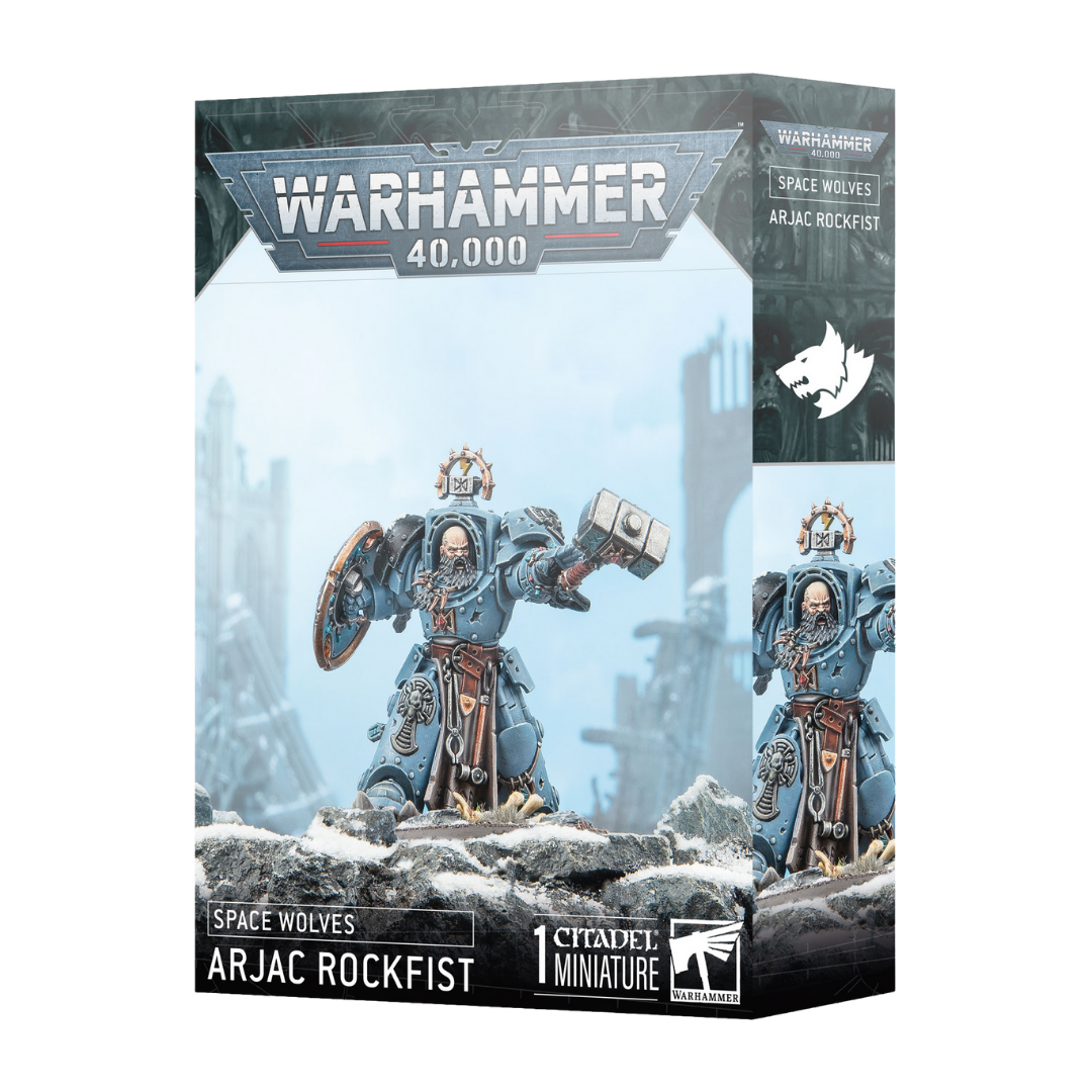 Warhammer 40k Space Wolves Arjac Rockfist Terminator kit with hammer pose options