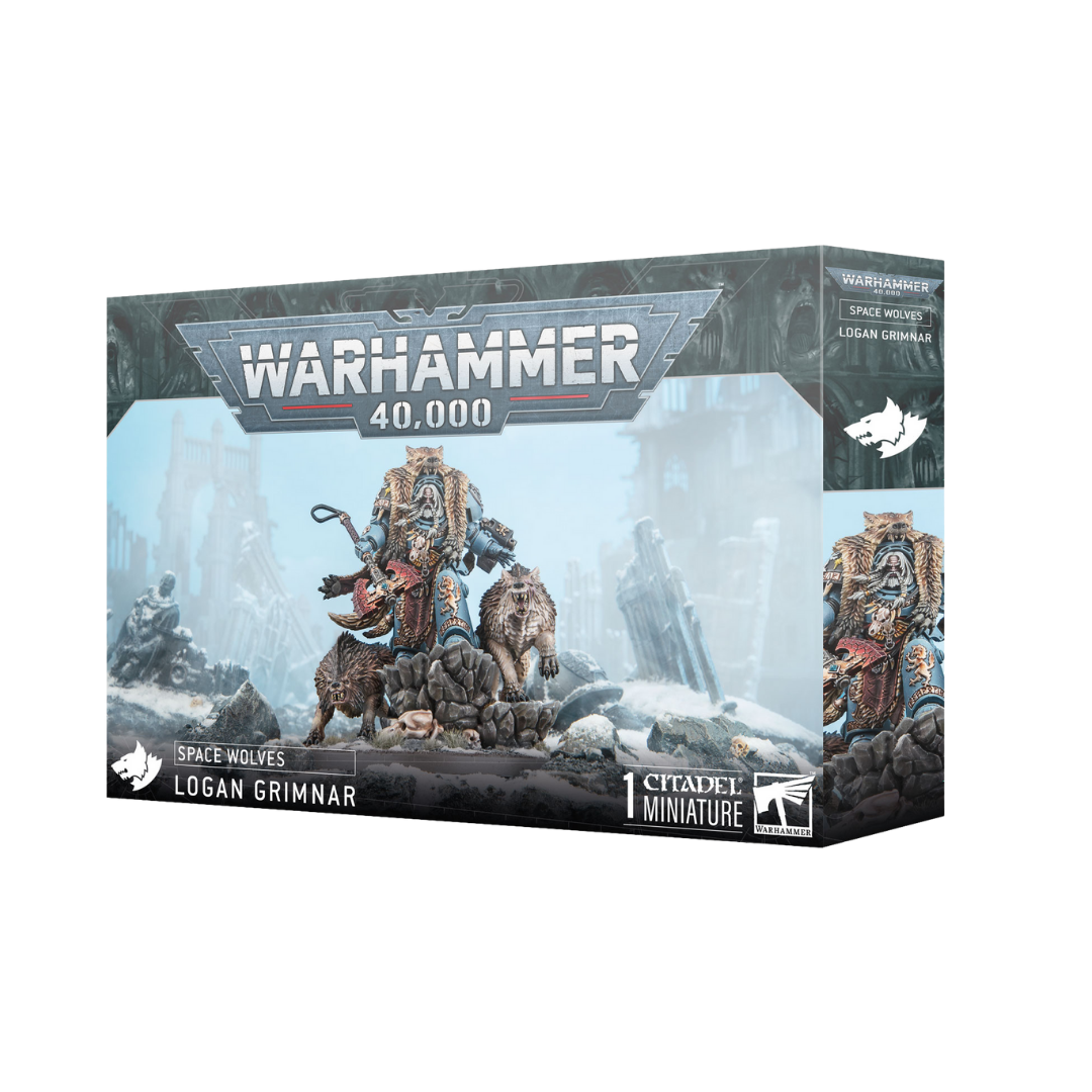 Warhammer 40k Space Wolves Logan Grimnar model