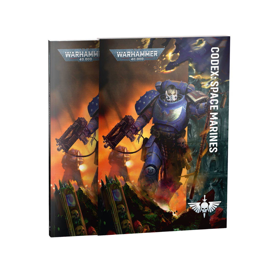 Warhammer 40k Codex Space Marines 232-page softback book with display slipcase