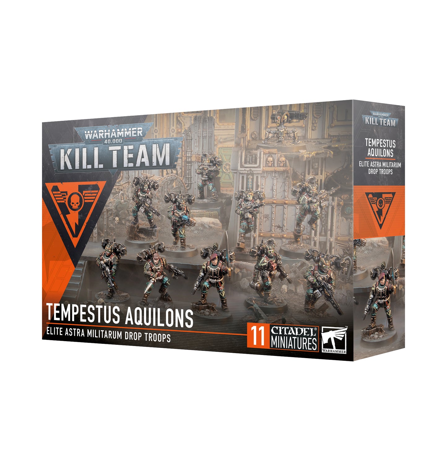 Warhammer 40k Kill Team: Astra Militarum Tempestus Aquilons - Elite miniatures for Astra Militarum Kill Teams, featuring specialized Tempestus Scions units.