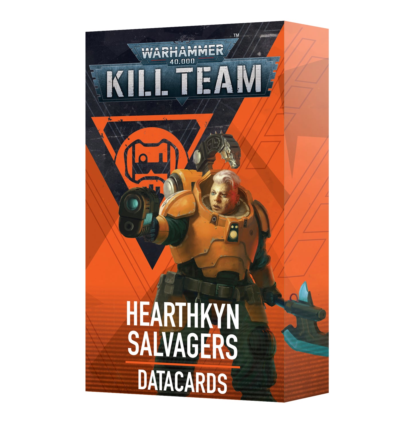 Warhammer 40K Kill Team Hearthkyn Salvagers Datacards - Essential cards for faction rules, operative profiles, unique ploys, and equipment for Hearthkyn Salvagers gameplay.