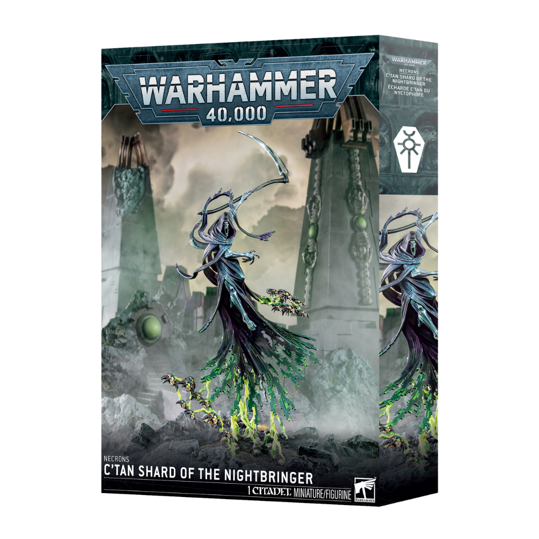 Warhammer 40k Necrons C’tan Shard of the Nightbringer multipart plastic miniature built and painted