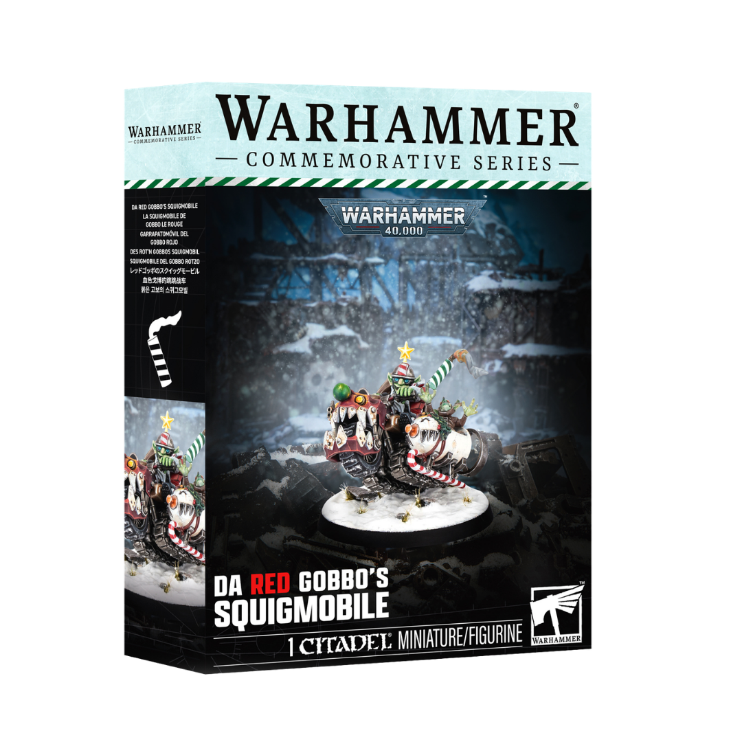 Warhammer Commemorative Series Da Red Gobbo’s Squigmobile miniature for Orks in Warhammer 40,000.