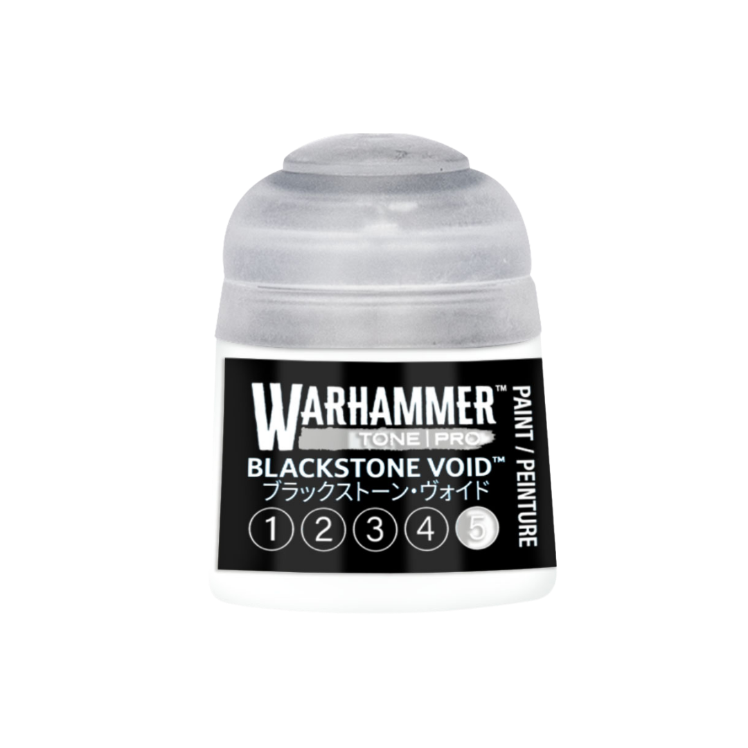 Warhammer Tone Pro Blackstone Void 12 ml miniature paints in five coordinated tones from dark to light.