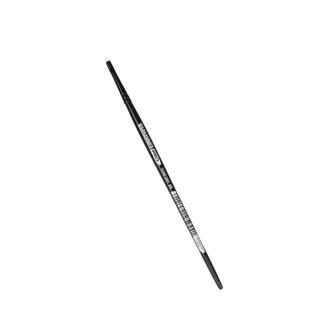 Warhammer Paint Tone Pro Drybrush Extra Small with 3mm synthetic brush head for detailed miniature painting