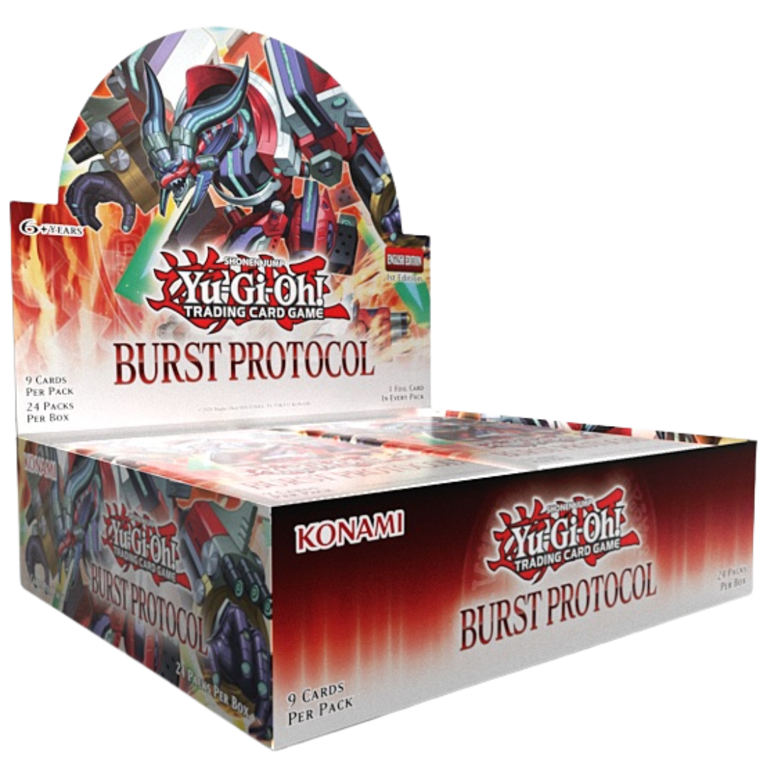Yu-Gi-Oh! Burst Protocol Booster Box with 24 packs of cards