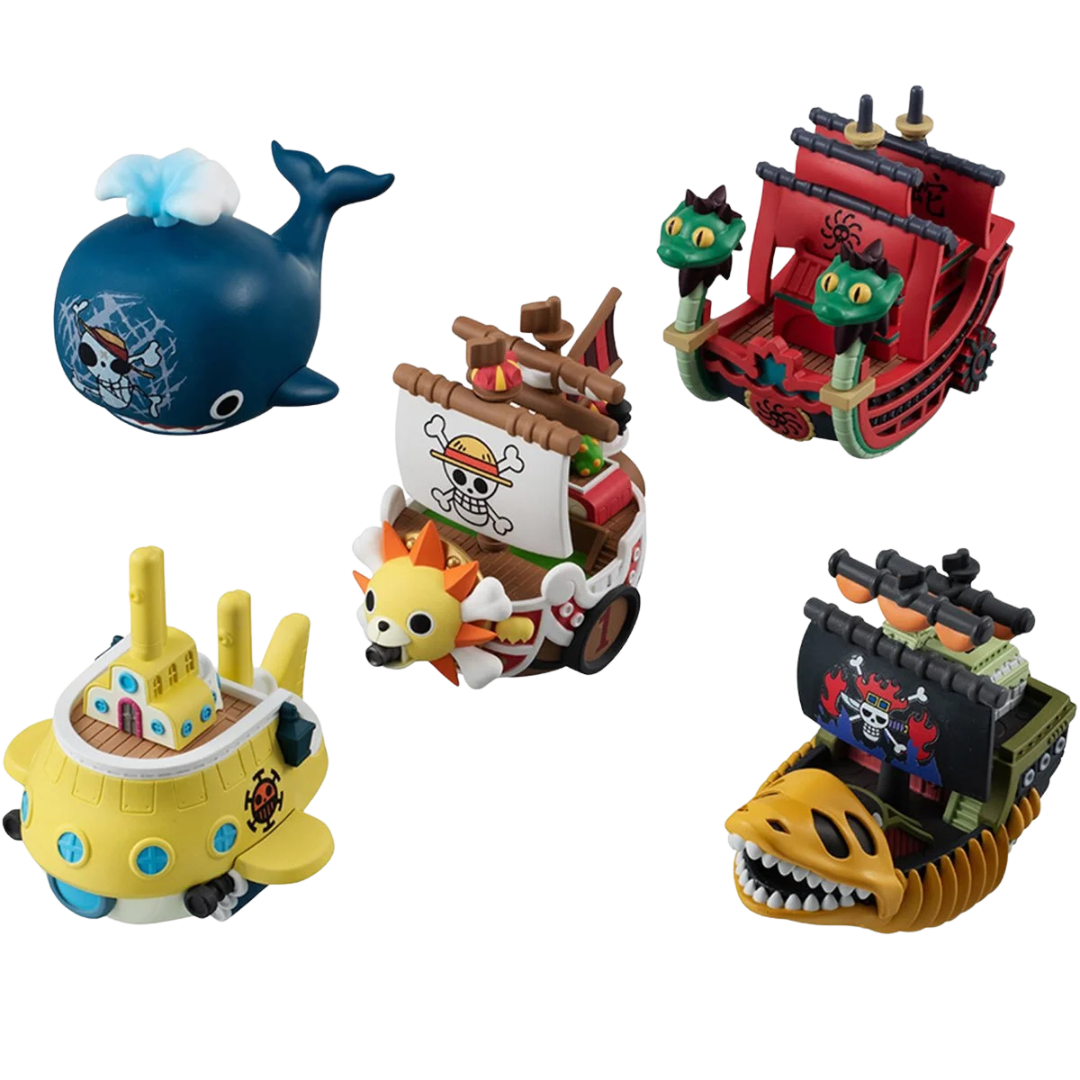 One Piece Yuracolle Grand Line Collection Set Volume 2 mini figure lineup displayed