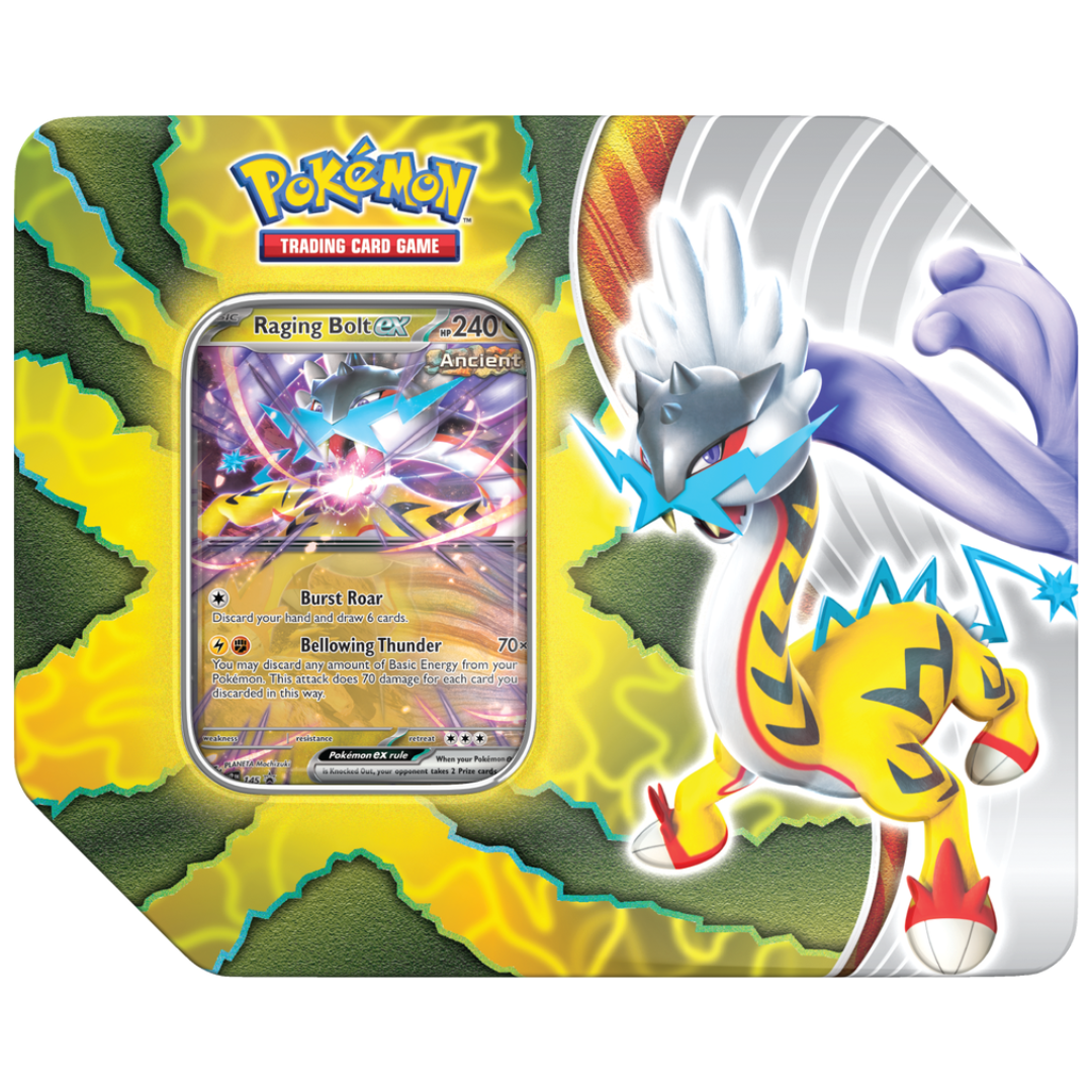 Pokemon - Paradox Destinies Tin - Raging Bolt Ex