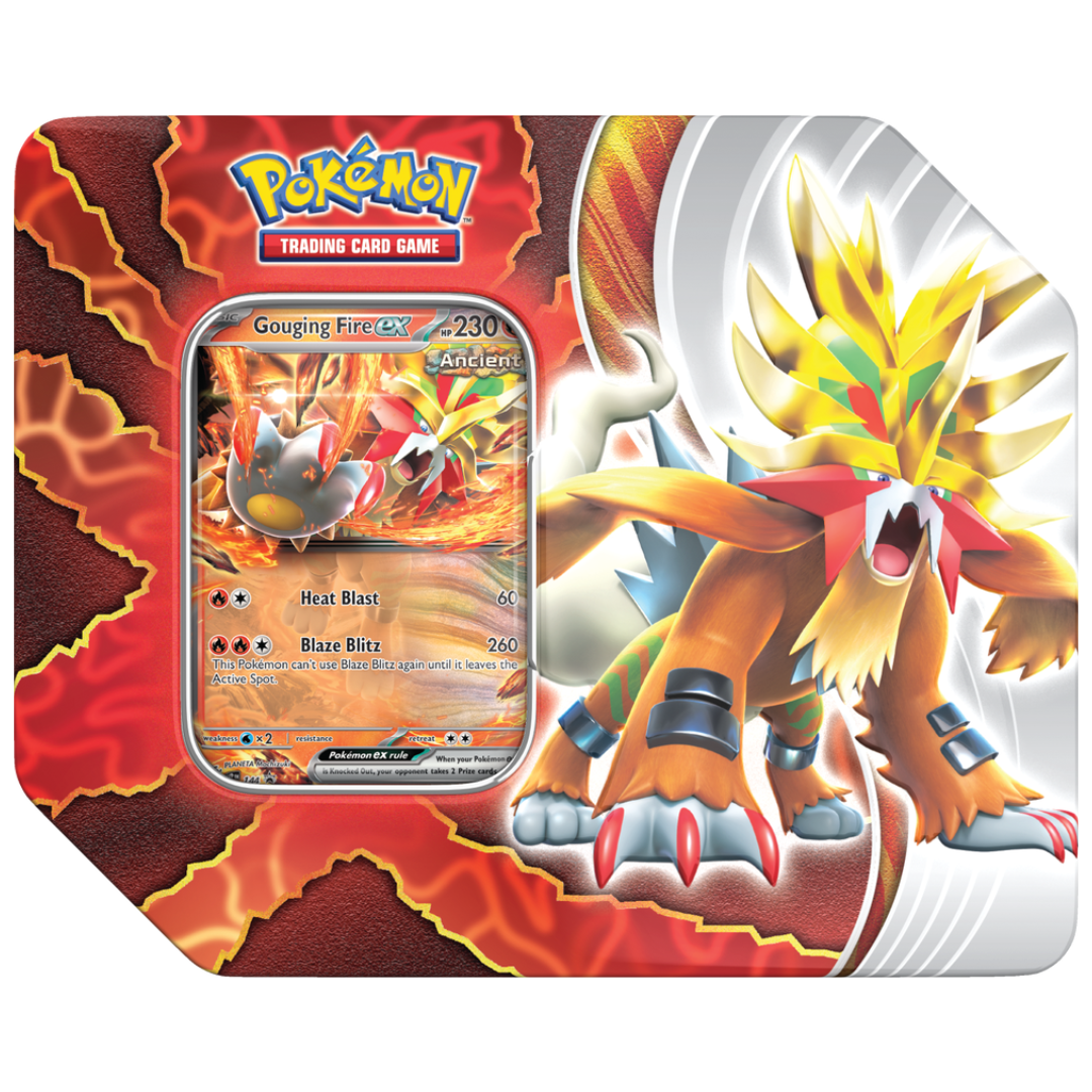 Pokemon - Paradox Destinies Tin - Gouging Fire Ex