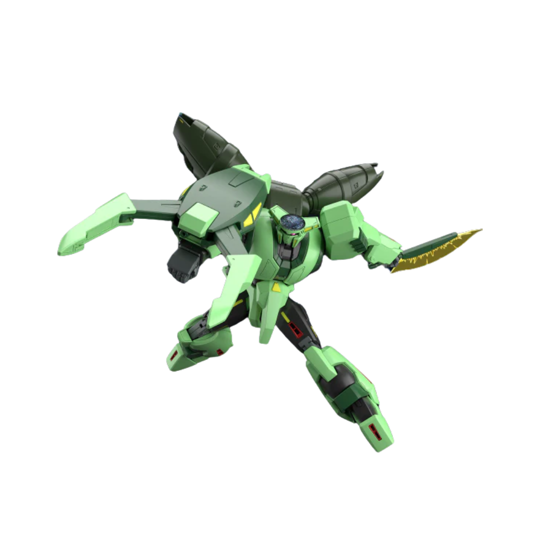 Bandai HG Bolinoak Sammahn model kit from Mobile Suit Zeta Gundam featuring its armored design, clawed arms, and powerful beam weaponry.