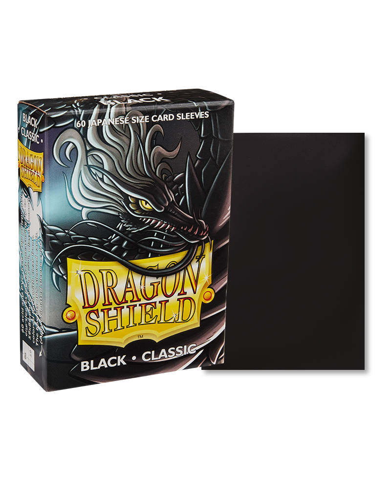 Dragon Shield Japanese size Matte Sleeves - Black (60 Sleeves