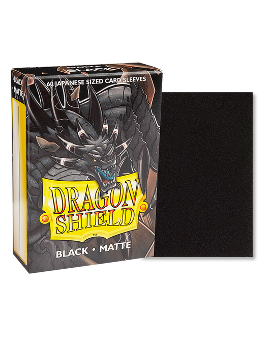Dragon Shield - Sleeves -  Matte Black Japanese (60)