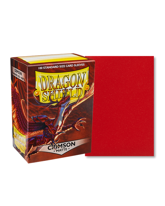 Dragon Shield - Sleeves -  Matte Crimson (100)