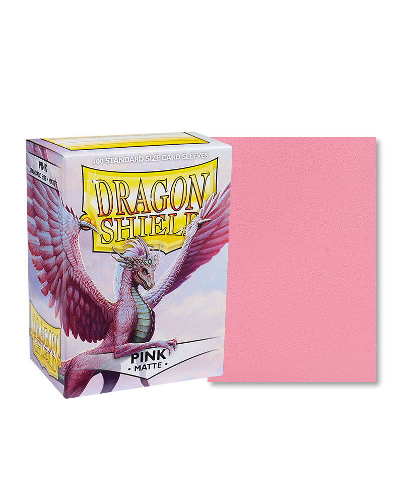 Dragon Shield - Sleeves - Matte Pink (100) – Top Shelf Collection