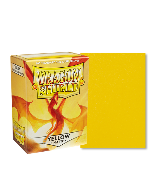Dragon Shield - Sleeves -  Matte Yellow (100)