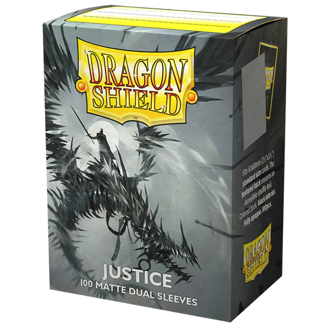Dragon Shield - Sleeves - Matte Dual Justice (Silver) (100)