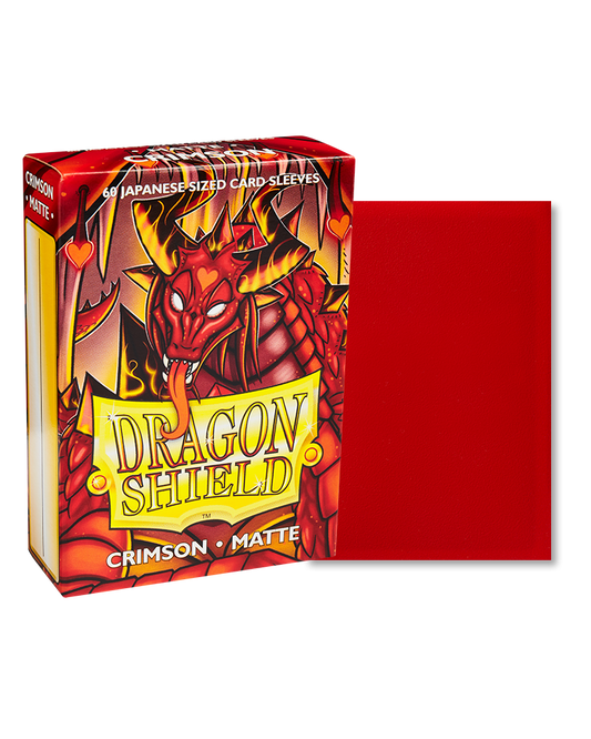 Dragon Shield - Sleeves -  Matte Crimson Japanese (60)